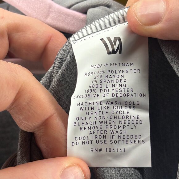 VRST Pinnacle Full Zip Hoodie Men’s Small Gray Performance Fleece NWT - Picture 6 of 6